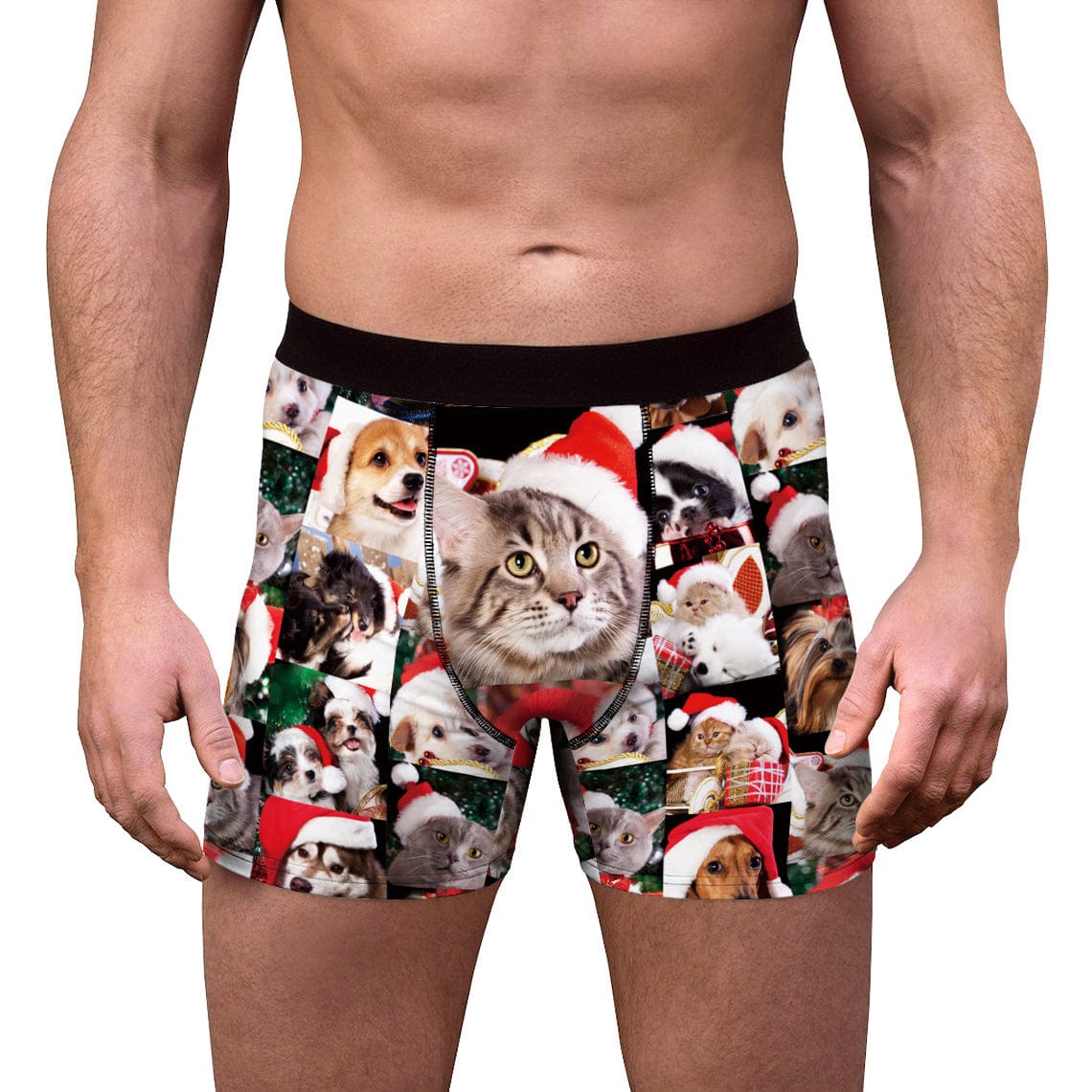 Menaful™ CC4008 / S Christmas Men's Creative Printed Boxer Briefs