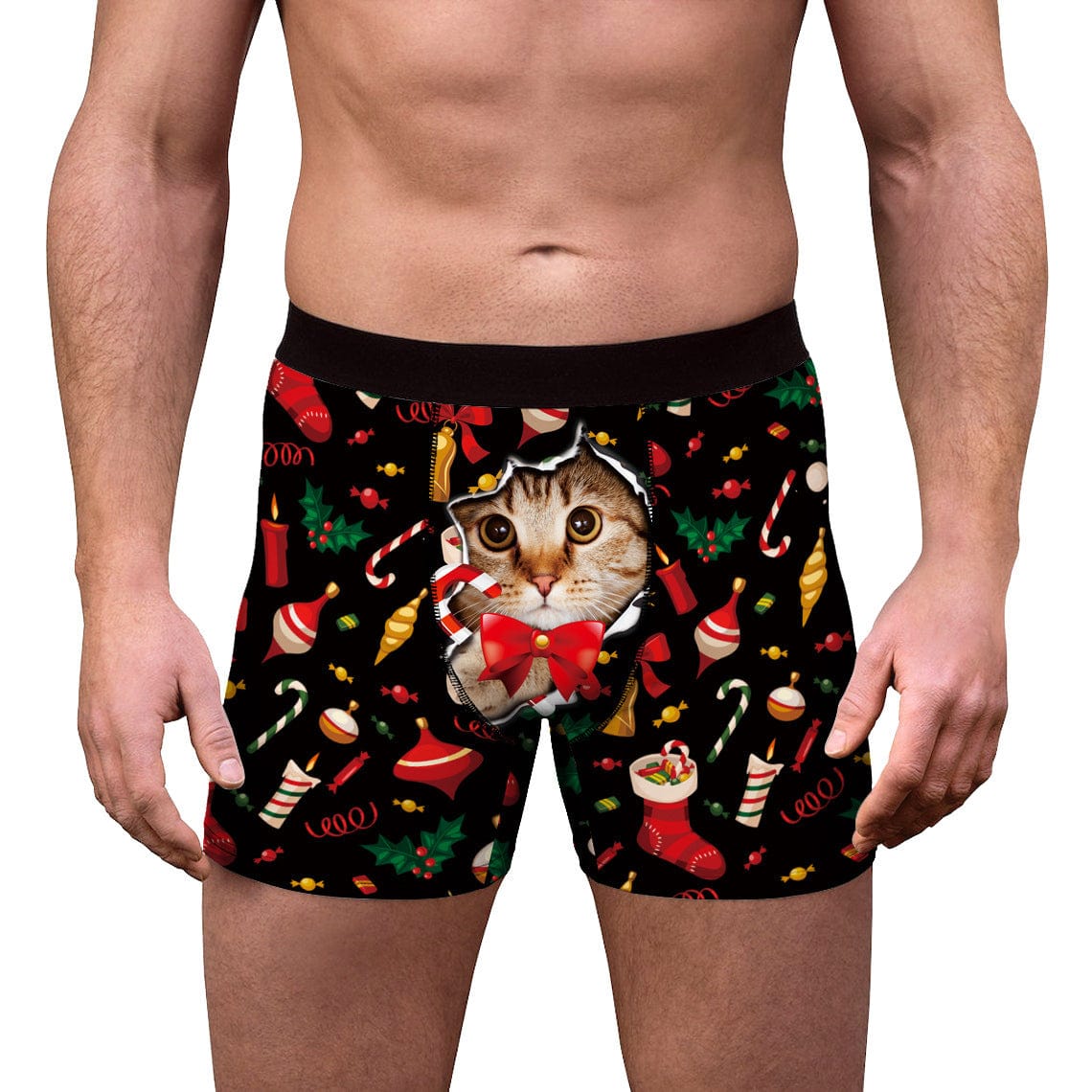 Menaful™ CC4009 / S Christmas Men's Creative Printed Boxer Briefs