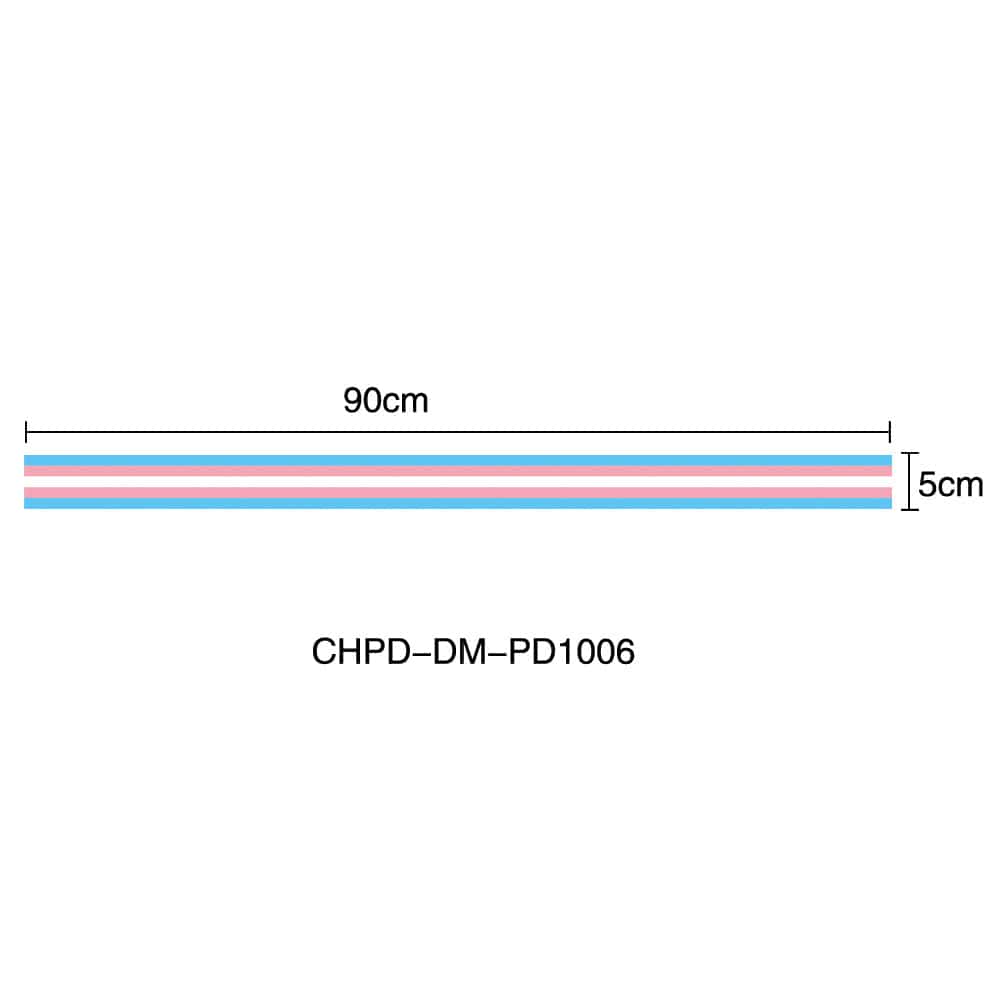 Menaful™ CHPD-DM-PD1006 / 90*5cm Rainbow Flag Long Ribbon