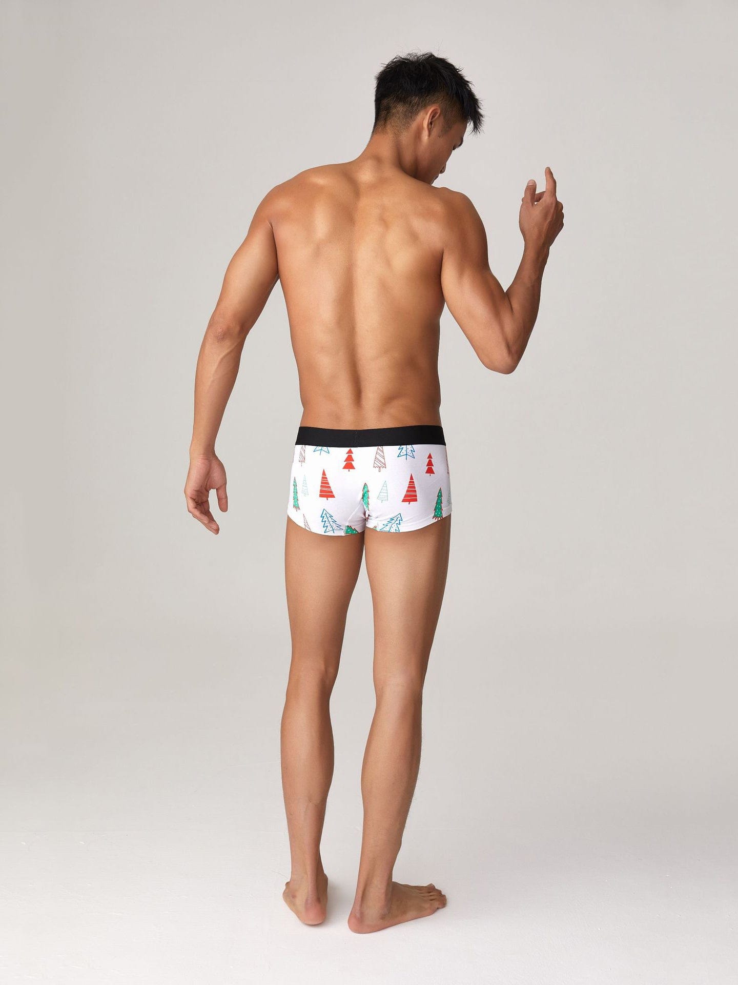 menaful Christmas Tree Boxer Briefs