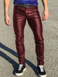 menaful Claret / S Low Waist Stylish Casual Pants