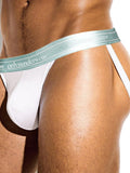 menaful Cotton Solid Color Low Waist Sexy Double Thong