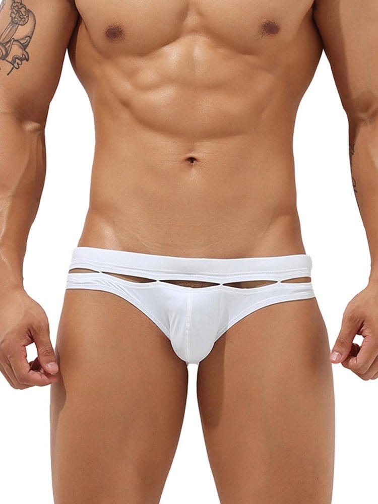 menaful Cutout Fashion Sexy Swim Briefs