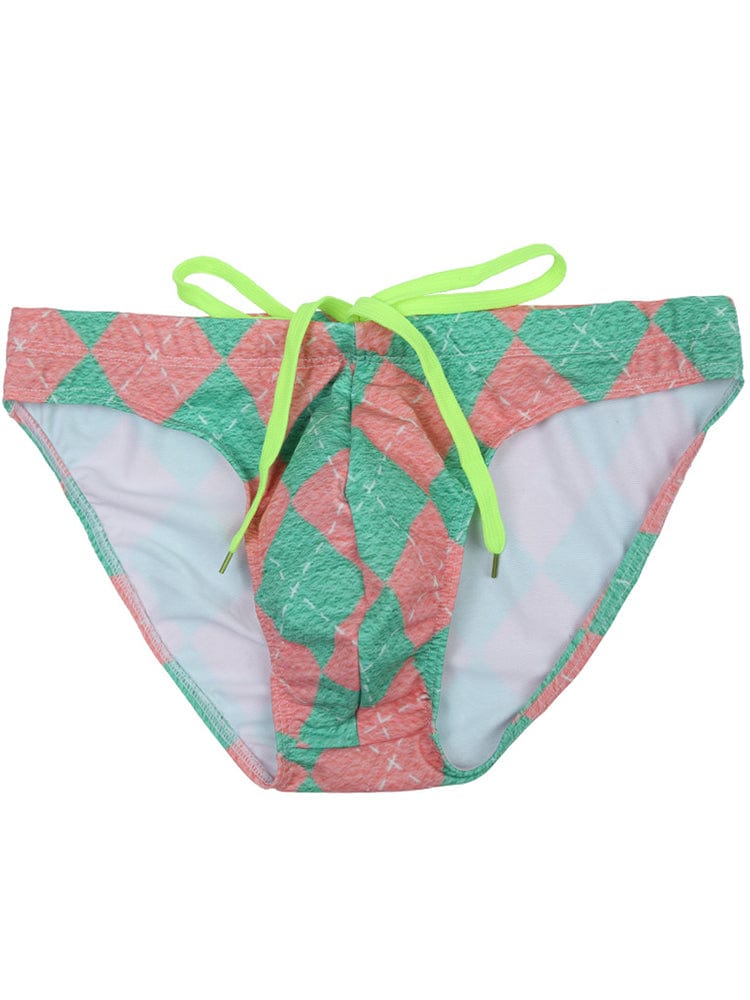 menaful D / S Sexy Fashion Print Swim Briefs