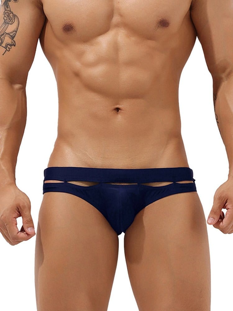 menaful Dark Blue / M Cutout Fashion Sexy Swim Briefs