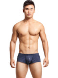 menaful Dark Blue / M Men's Cotton Boxer Briefs