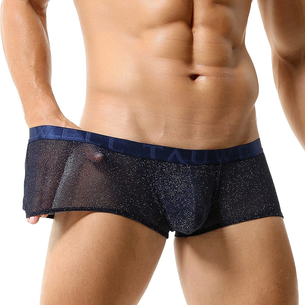 Menaful™ dark blue / M Men's Shiny Boxer Briefs