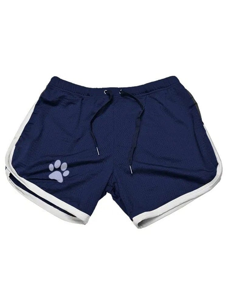 menaful Dark Blue & White / M Bear Pride Paw Shorts