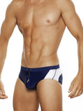 menaful Dark Blue+White / M Summer Colorblock Fashion Swim Briefs