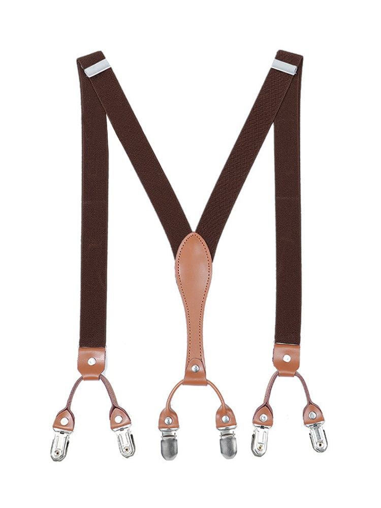 menaful Dark Brown Two-layer British Shoulder Strap