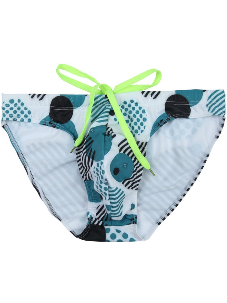 menaful E / S Sexy Fashion Print Swim Briefs