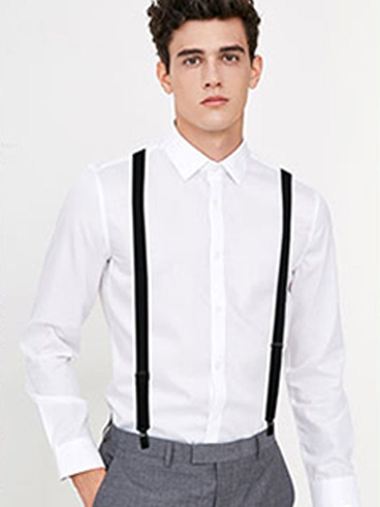 menaful Elastic fashion suit trousers suspenders belt