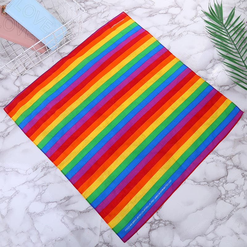 Menaful™ fine lines Rainbow Headscarf