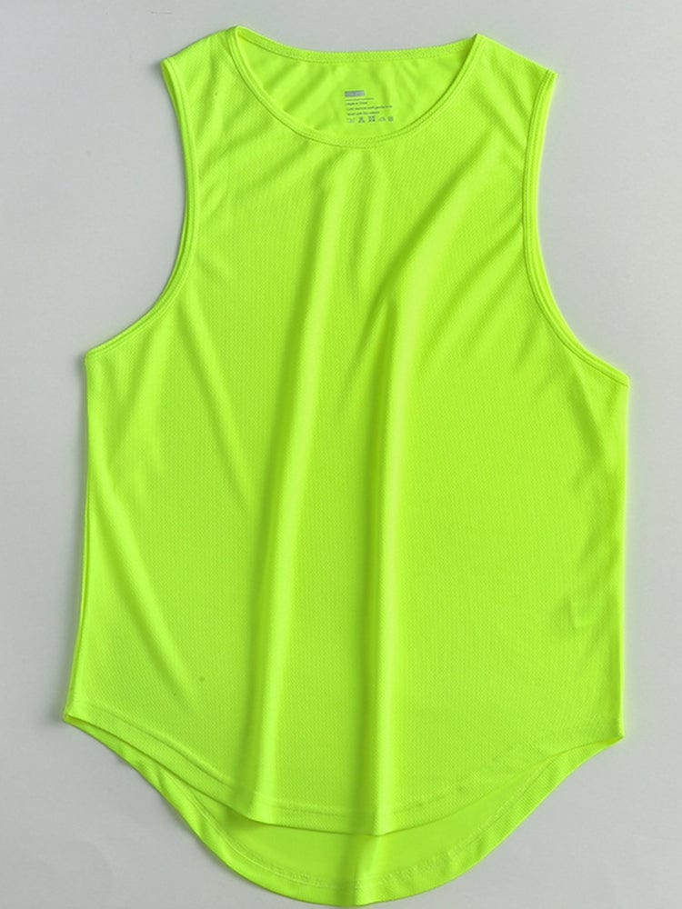 menaful Fluorescence Green / M Men's Summer Quick Dry Sports Vest