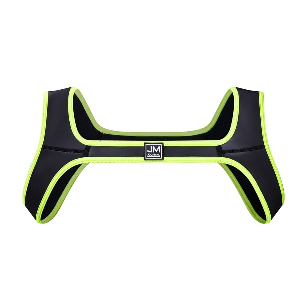 Menaful™ Fluorescent green / S-M Men's Neoprene Harness for Ultimate Support and Style