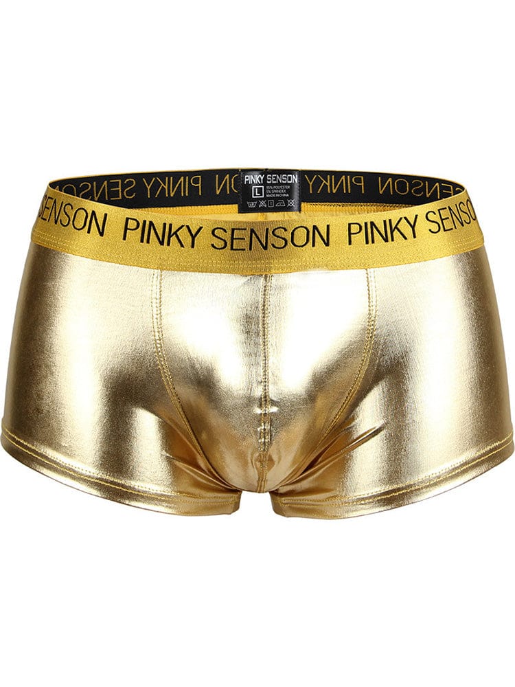 menaful Gold / M Men's Leather Boxer