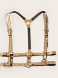 menaful Gold / One Size Handsome Punk Double Belts