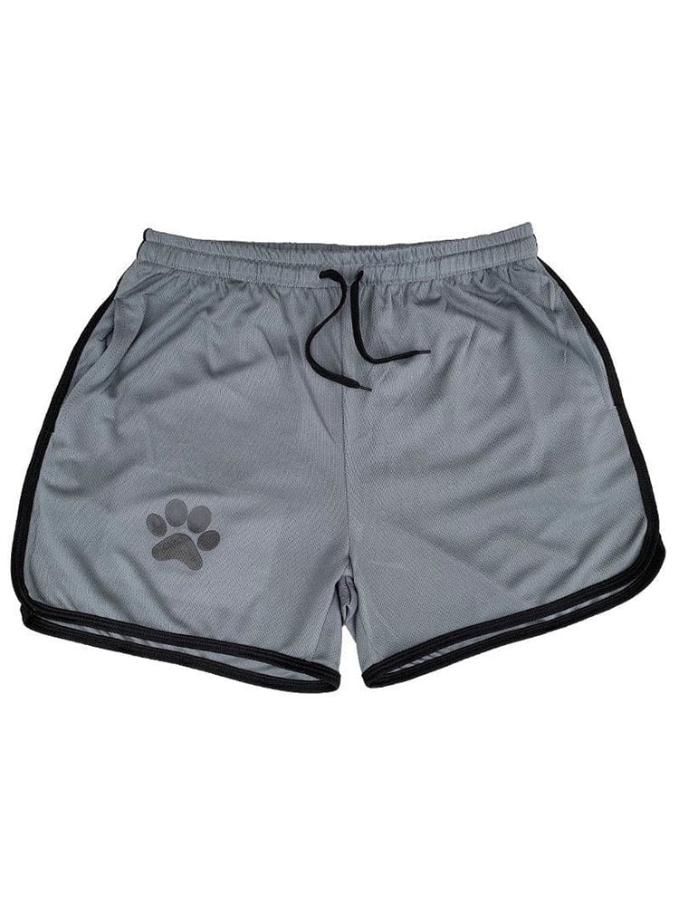 menaful Gray & Black / M Bear Pride Paw Shorts