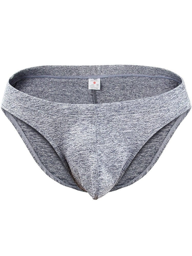 menaful Gray / M Alphabet Men's Colorful Cotton Underwear Briefs