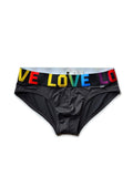 menaful Gray / M Love Rainbow Briefs