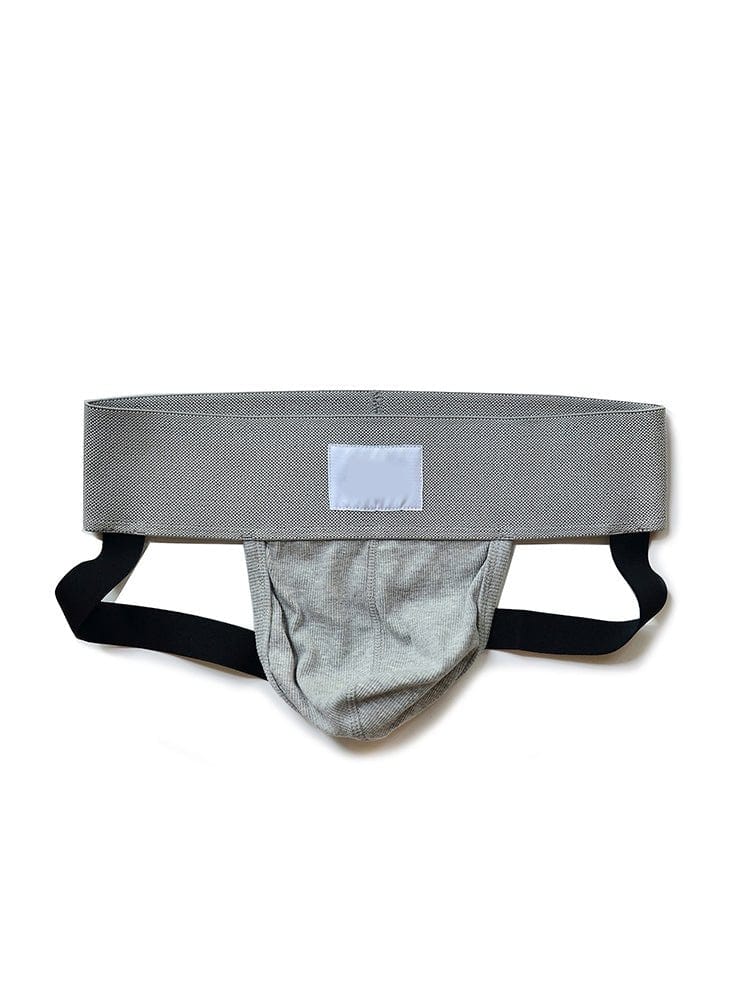 menaful Gray / M Low Rise Cotton Letter Thong