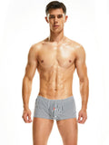 menaful Gray / M Men's Arrow Pants Cotton Home Boxer