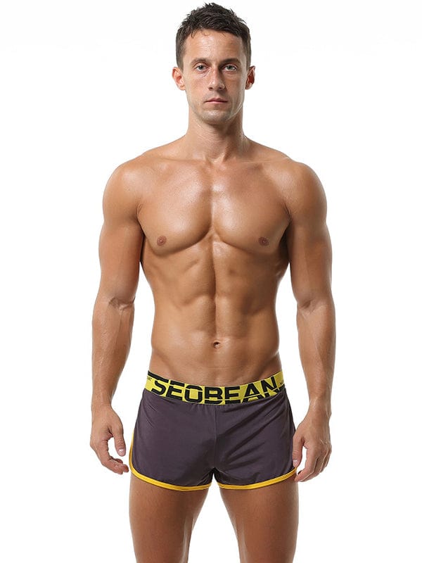 menaful Gray / M Men's Home Cotton Double Thong Shorts