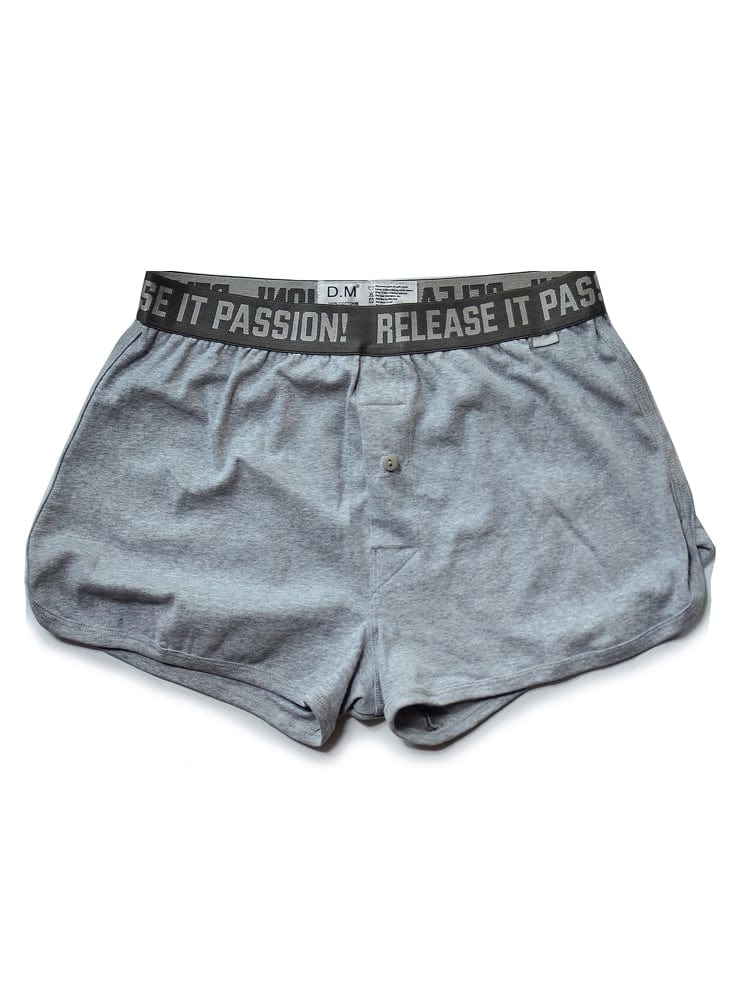 menaful Gray / M Men's Low Waist Sexy Home Plus Size Boxer Shorts