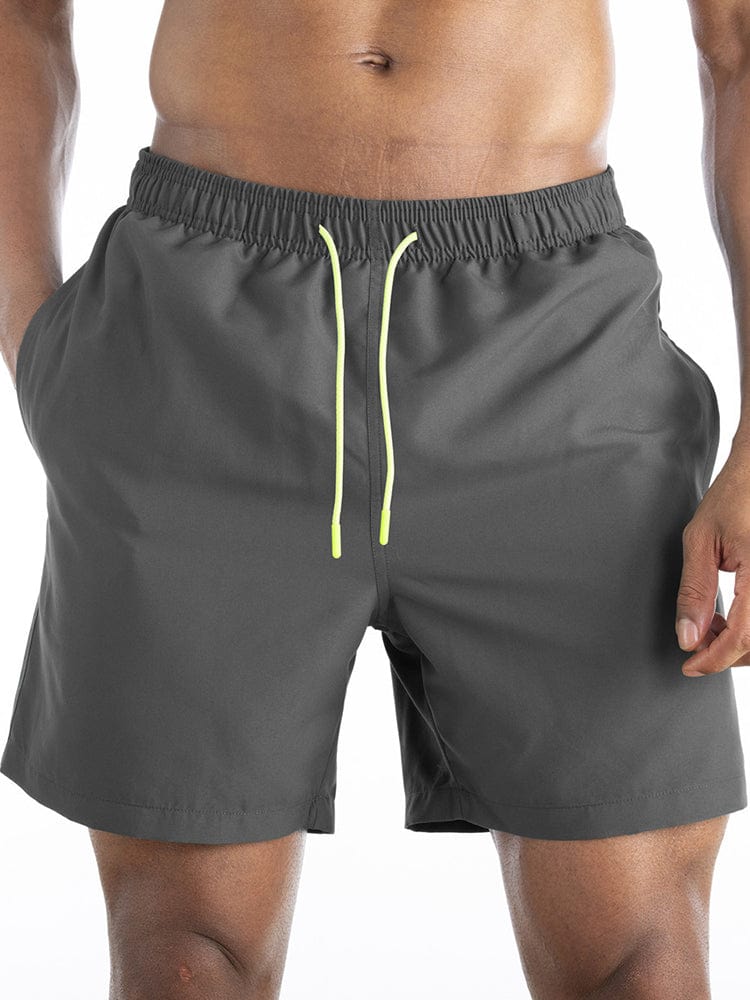 menaful Gray / M Men's Plus Size Athletic Casual Board Shorts