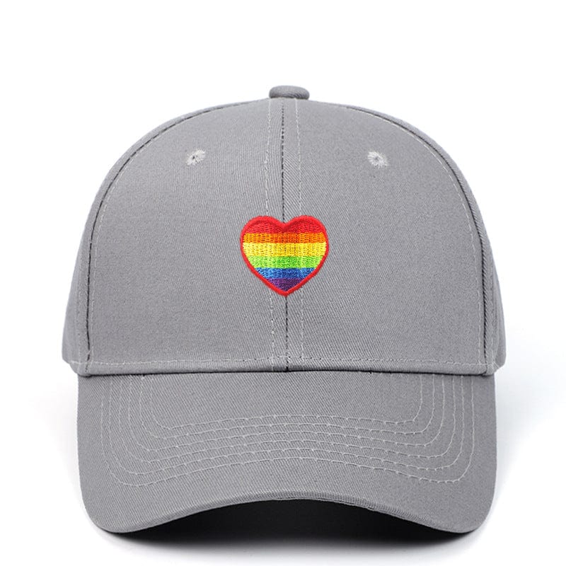 Menaful™ gray Rainbow Love baseball cap