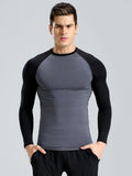 menaful Gray / S High-stretch Quick-drying Running Fitness Clothing