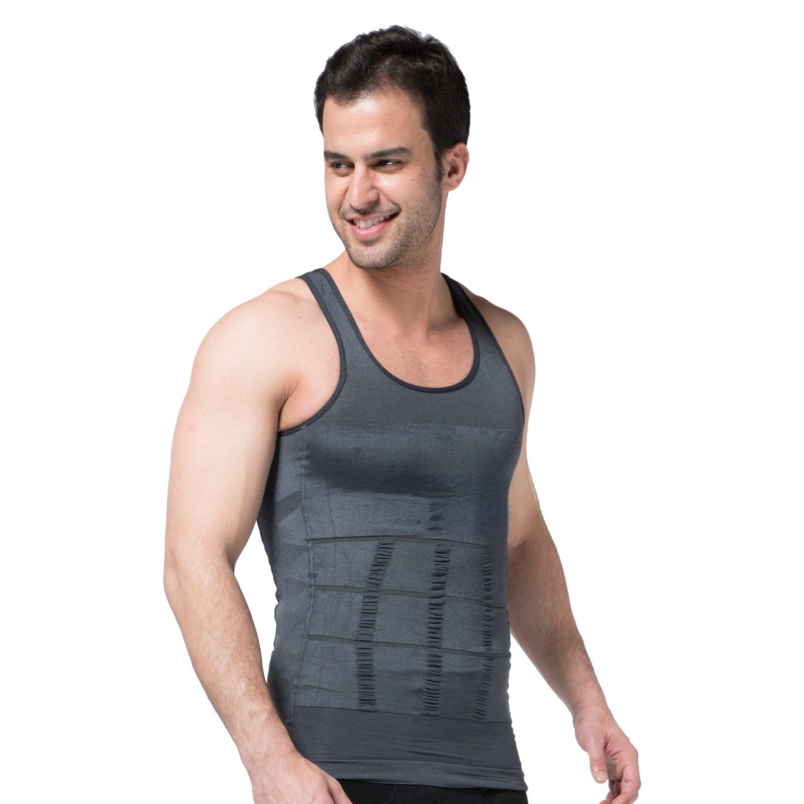 Menaful™ gray / S Men's Seamed 140D Nylon DTY FIRMING Panels Vest