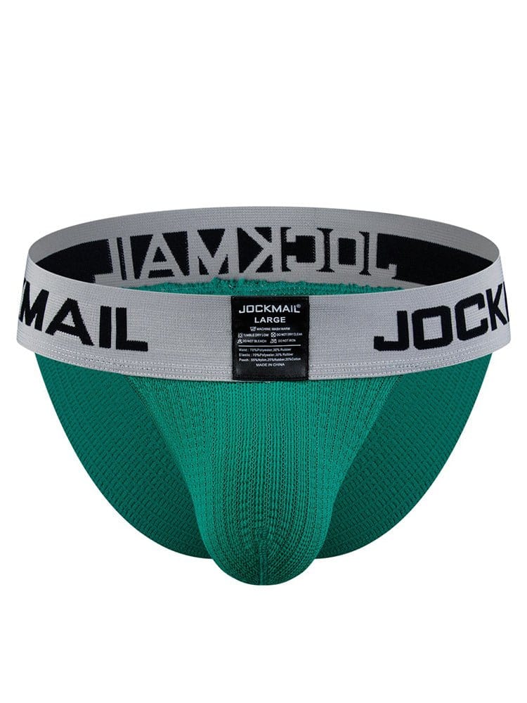 menaful Green / M 3D Pouch Bag Low Waist High Fork Men's Briefs