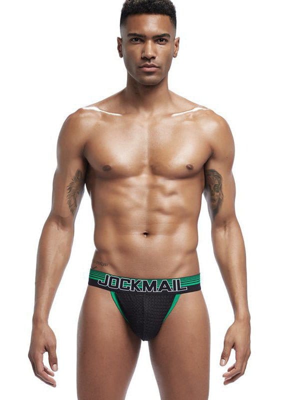 menaful Green / M Colorful Sexy Breathable Mesh Briefs