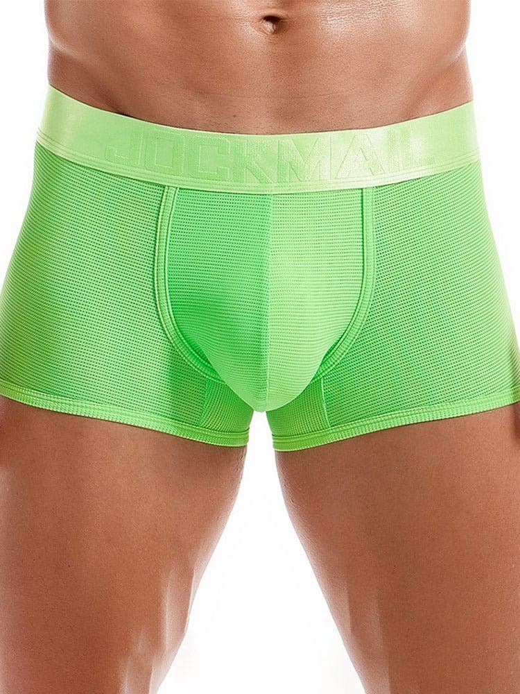 menaful Green / M Ice Silk Breathable Fitness Boxer Briefs