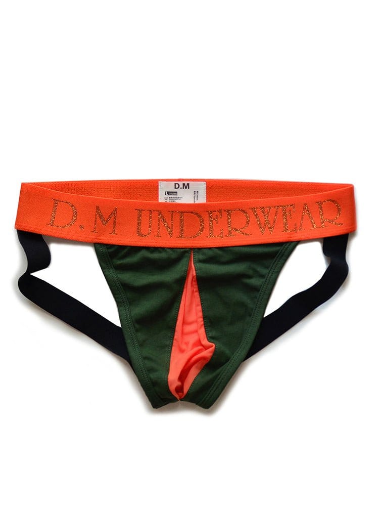 menaful Green / M Low Waist Sexy Solid Color Mesh Thong