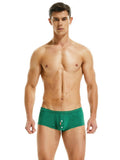 menaful Green / M Men's Button Plaid Boxer