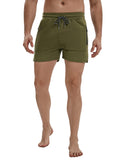 menaful Green / M Men's Cotton Leisure Fitness Shorts Pants-Green