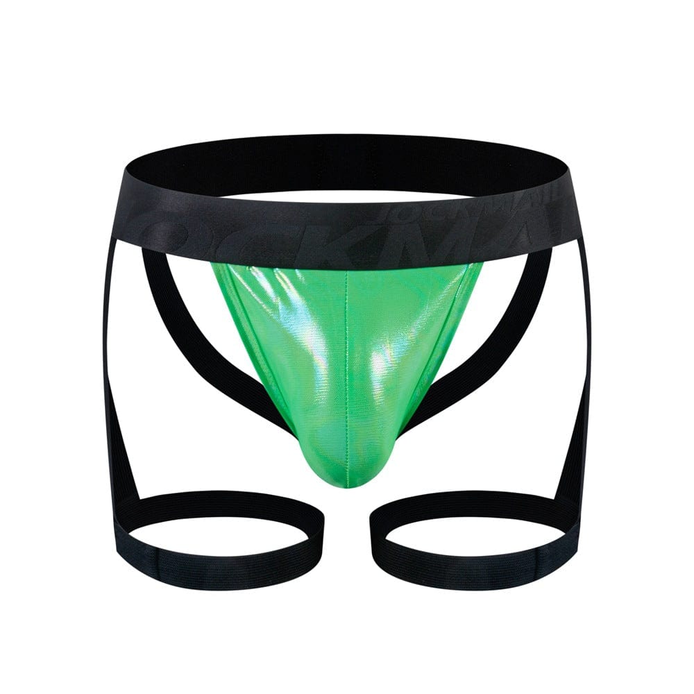 Menaful™ green / M Men's Enhancing Butt-Lift Jockstrap with Leg Straps