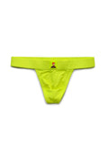 menaful Green / M Men's Low Waist Sexy Solid Color Cartoon Head Thong