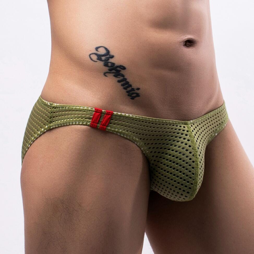 Menaful™ green / M Men's Mesh Low-Waist Sexy Briefs