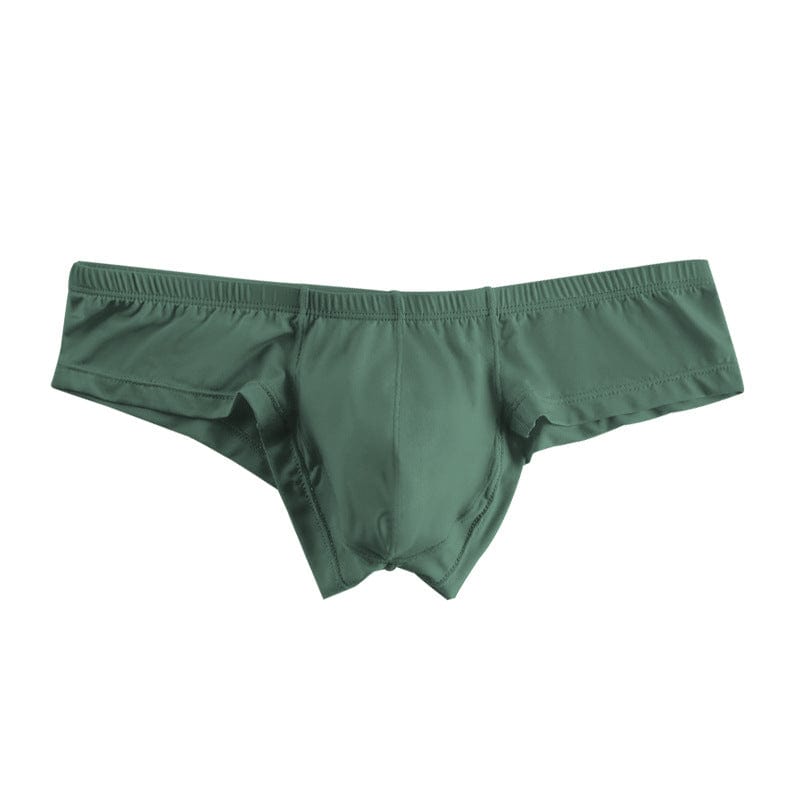 menaful Green / M Men's Modal Low Waist Sexy Breathable Triangle Underwear