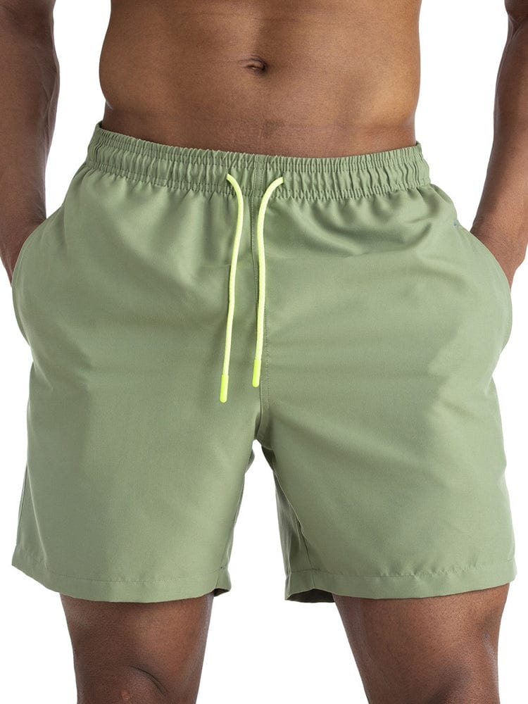 menaful Green / M Men's Plus Size Athletic Casual Board Shorts