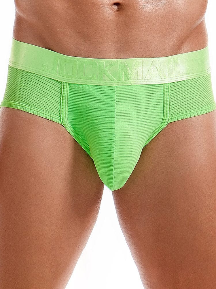 menaful Green / M Mesh Breathable Fitness Briefs