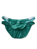 menaful Green / M Quick Dry Low Waist Solid Alphabet Briefs