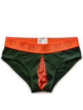 menaful Green / M Sheer Mesh Open Briefs