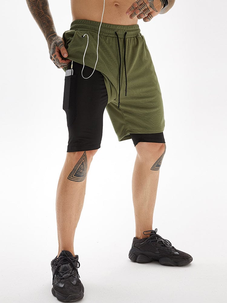 menaful Green / M Trendy Quick-drying Casual Sports Shorts