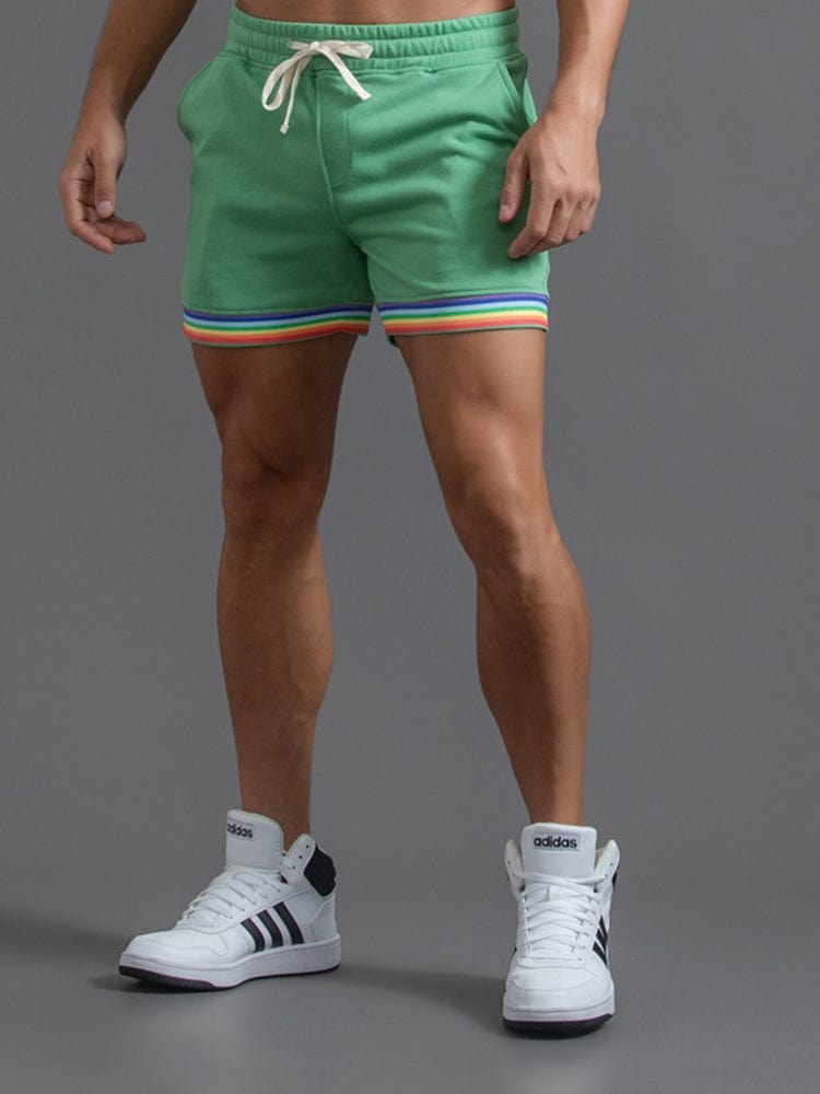 menaful Green / S Men's Cotton Sports Shorts