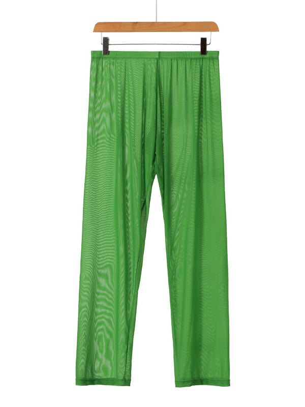 menaful Green / S Men's Thin Sexy Pajama Pants