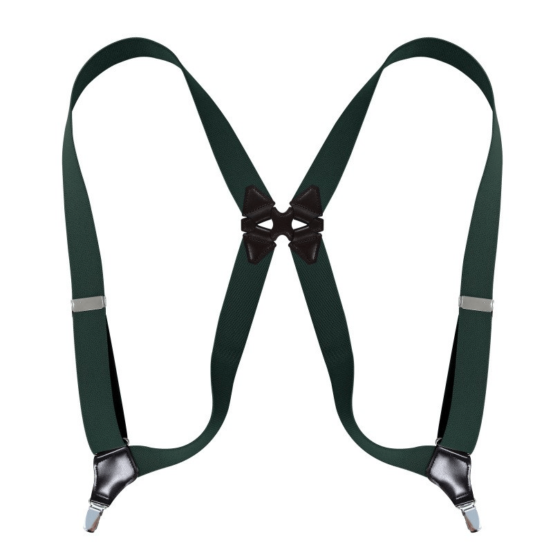 menaful harness Army Green / One Size Retro Gentleman Men's Suspender Harness